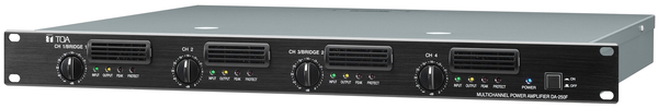 DA-250F CU DIGITAL POWER AMPLIFIER- 4X 250 W @ 4 OHMS (4X 170 W @ 8 OHMS)- 2X 500 W BRIDGED @ 8 OHMS (1U)